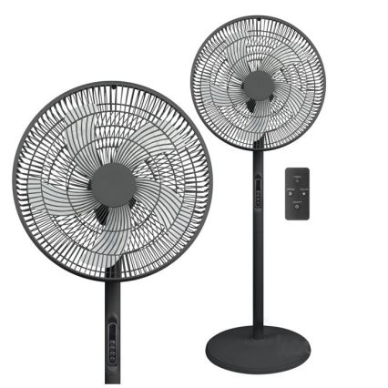 Напольный вентилятор VIENTO-R 40W/230V черный + пульт дистанционного управления