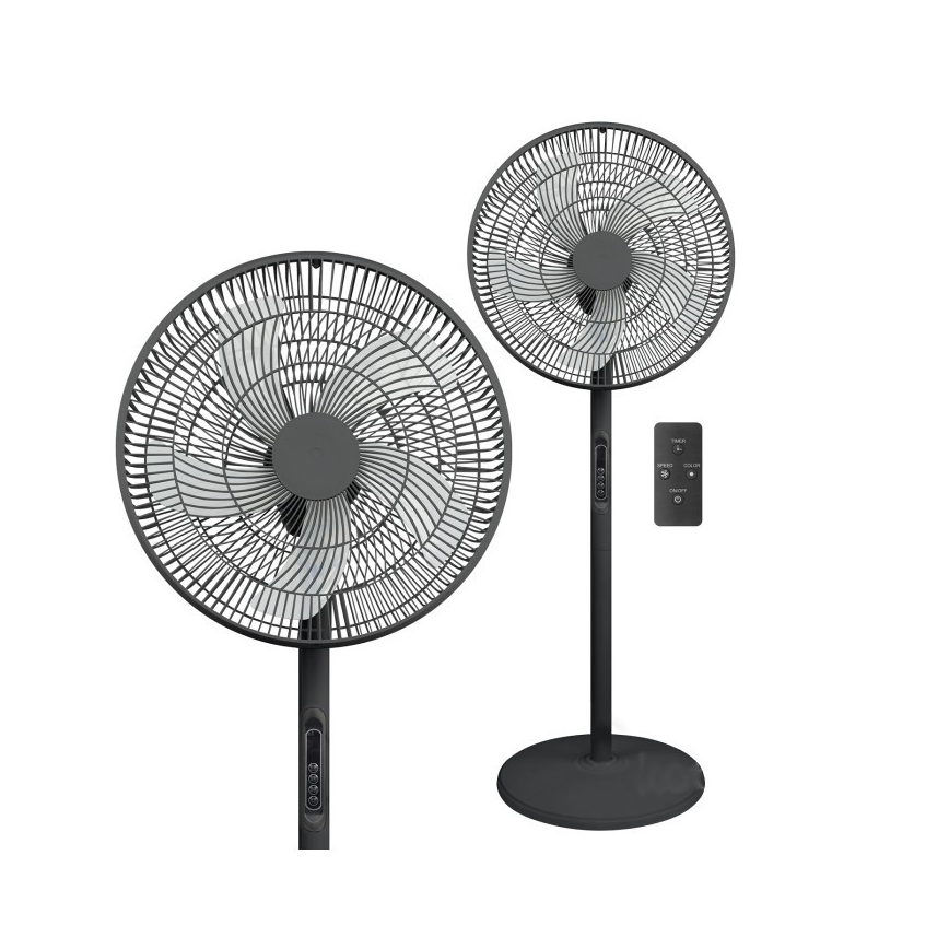 Напольный вентилятор VIENTO-R 40W/230V черный + пульт дистанционного управления