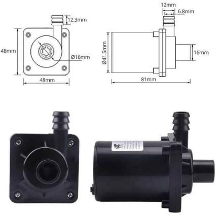 Насос 8-24VDC 900 л/час