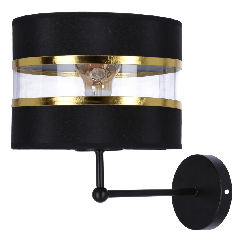 Настенная лампа ANDY 1xE27/40W/230V черный/золотистый