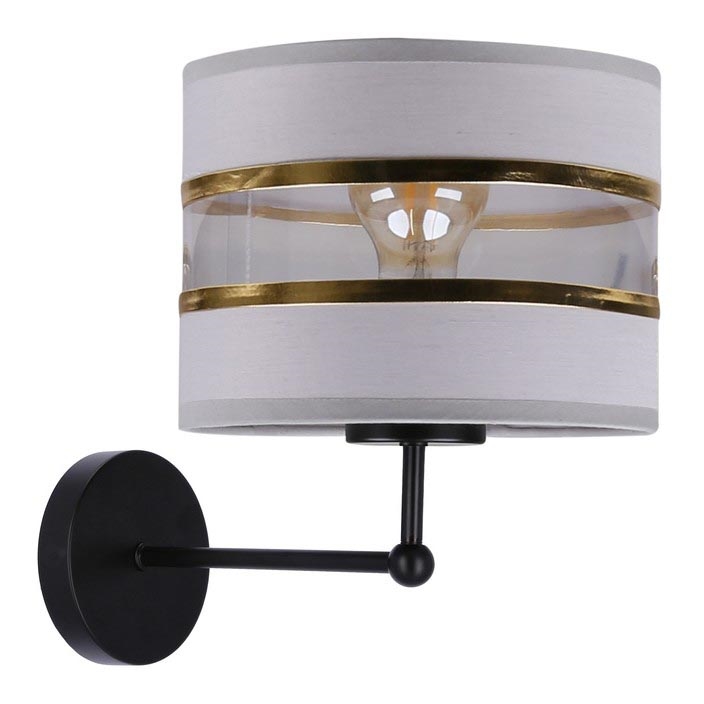Настенная лампа ANDY 1xE27/40W/230V серый/золотистый/черный