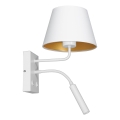 Настенная лампа ARDEN 1xE27/60W+1xG9/8W/230V белый/золотистый