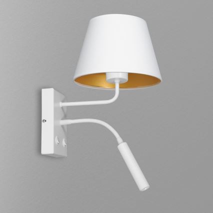 Настенная лампа ARDEN 1xE27/60W+1xG9/8W/230V белый/золотистый
