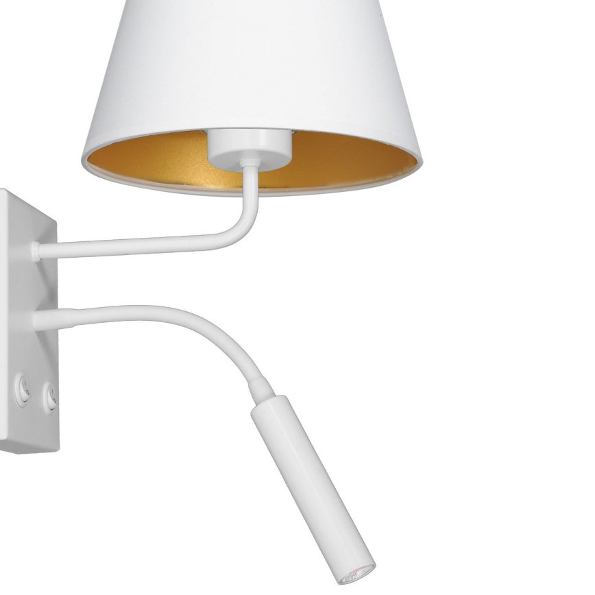Настенная лампа ARDEN 1xE27/60W+1xG9/8W/230V белый/золотистый