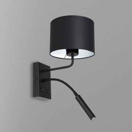 Настенная лампа ARDEN 1xE27/60W+1xG9/8W/230V черный/белый