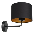 Настенная лампа ARDEN 1xE27/60W/230V черный/золотистый