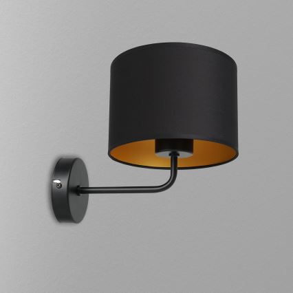 Настенная лампа ARDEN 1xE27/60W/230V черный/золотистый
