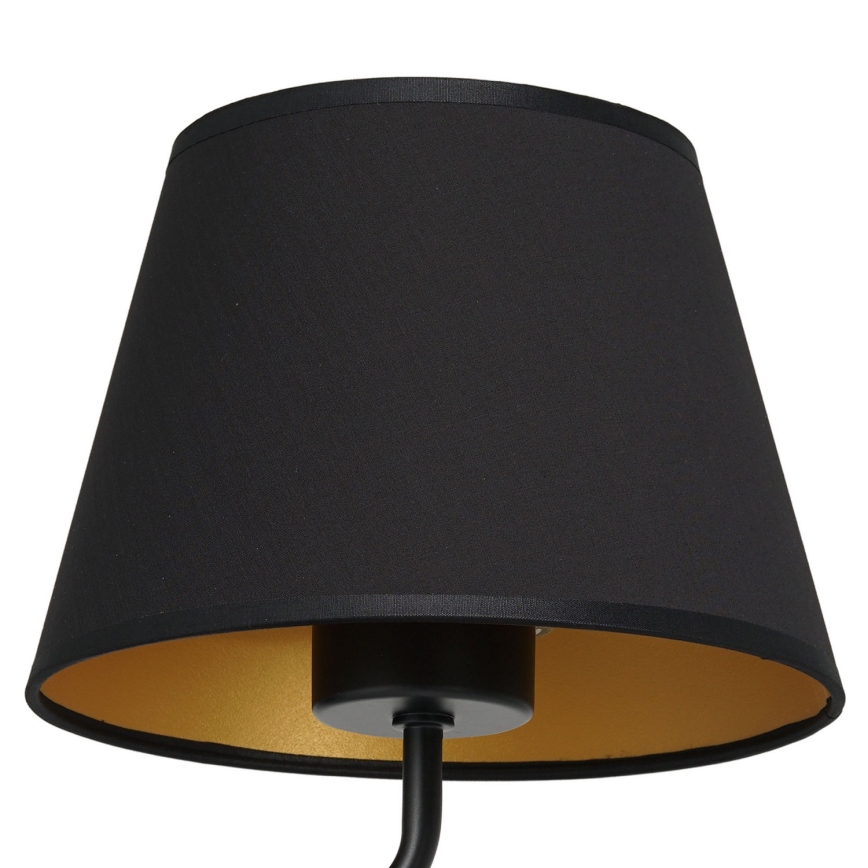 Настенная лампа ARDEN 1xE27/60W/230V черный/золотистый