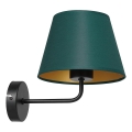 Настенная лампа ARDEN 1xE27/60W/230V зеленый/золотистый