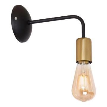 Настенная лампа BRENDA 1xE27/60W/230V черная/золотая
