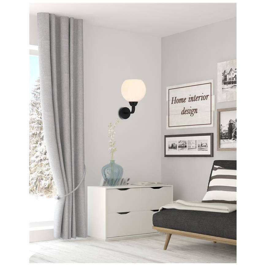 Настенная лампа CALDERA 1xE27/60W/230V черный