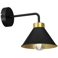 Настенная лампа DEMET 1xE27/60W/230V черная/золотая