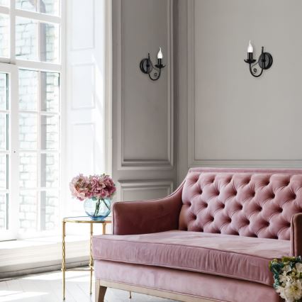 Настенная лампа DONATO 1xE14/40W/230V черный