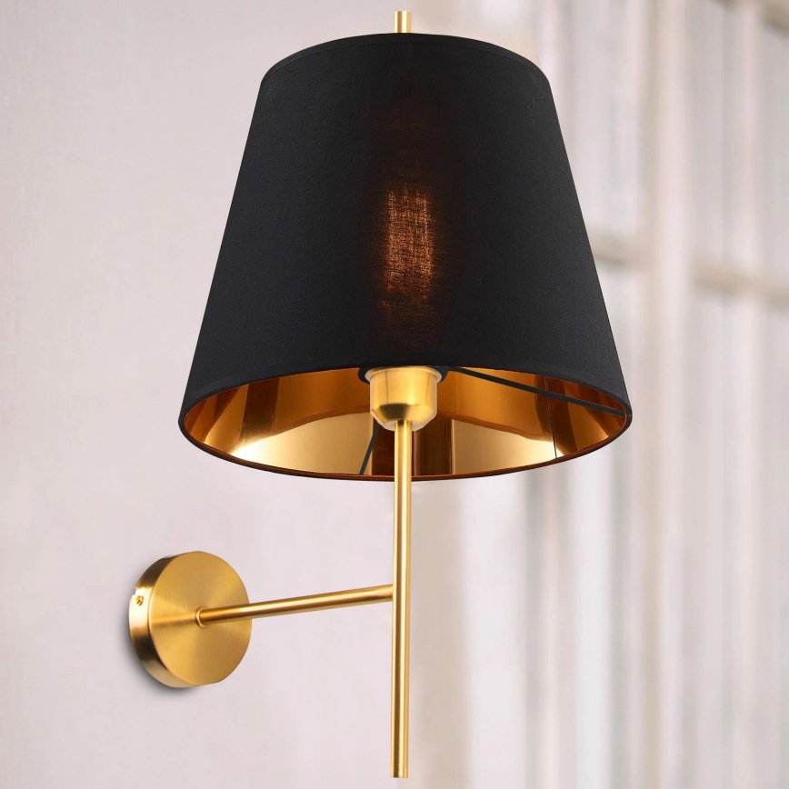 Настенная лампа ELENA 1xE27/20W/230V черный