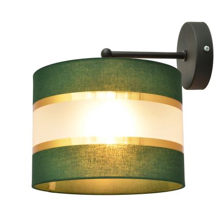 Настенная лампа HELEN 1xE27/15W/230V зеленый/золотистый