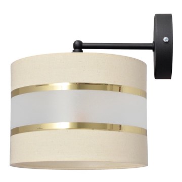 Настенная лампа HELEN 1xE27/15W/230V кремовая/черная/золотая
