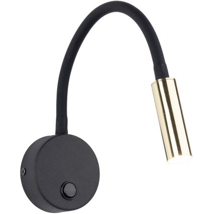 Настенная лампа LAGOS 1xG9/3W/230V черный/золотистый