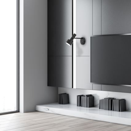 Настенная лампа LINTERNA 1xGX53/12W/230V черный