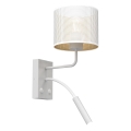 Настенная лампа LOFT SHADE 1xE27/60W+1xG9/8W/230V белая/золотая