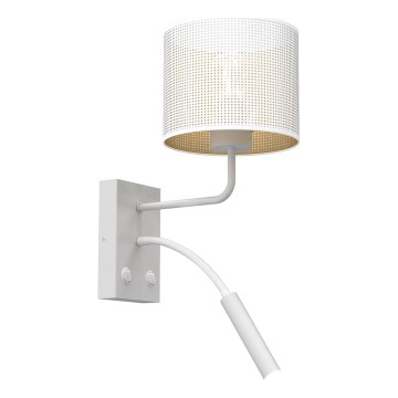 Настенная лампа LOFT SHADE 1xE27/60W+1xG9/8W/230V белая/золотая