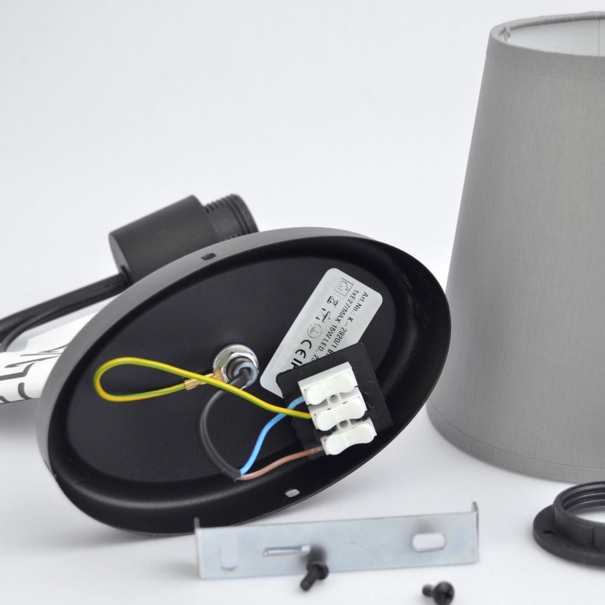 Настенная лампа MALBO 1xE27/15W/230V серый/черный