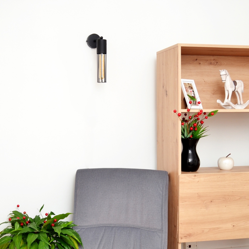 Настенная лампа MELODY 1xE27/15W/230V черный