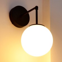 Настенная лампа MOON 1xE27/15W/230V черный