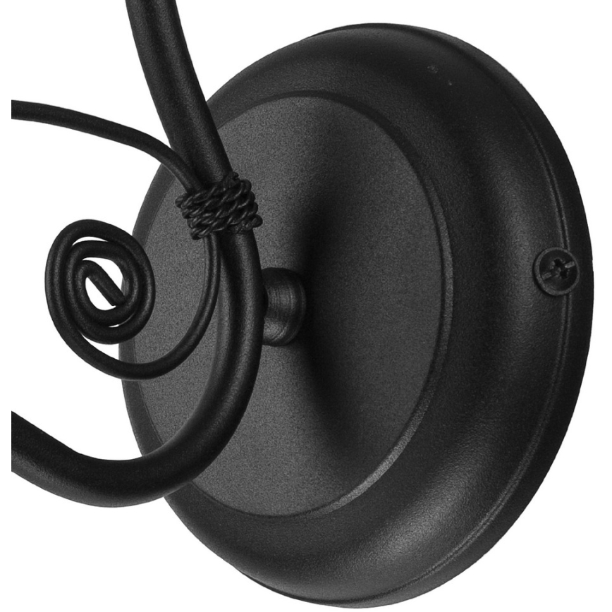 Настенная лампа RETRO II 1xE27/60W/230V матовый черный