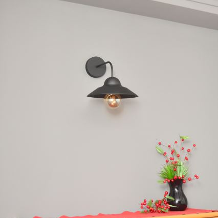 Настенная лампа SORAPIS 1xE27/15W/230V черный