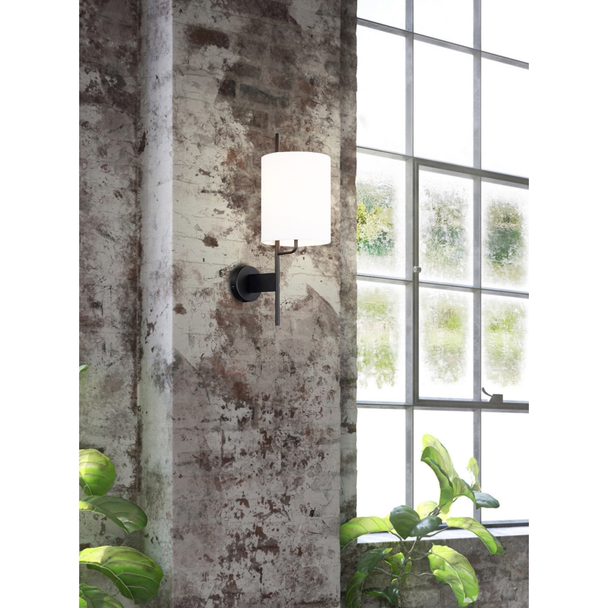 Настенная лампа TOKYO 1xE27/40W/230V черная/белая