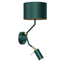 Настенная лампа VERDE 1xE27/60W/230V + 1xGU10-MR11/7W зеленая