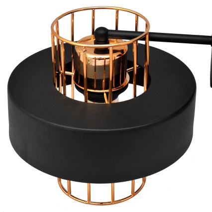 Настенная лампа VOLTA 1xE27/15W/230V 23 cm черная/золотая