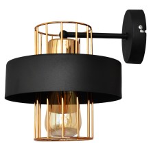 Настенная лампа VOLTA 1xE27/60W/230V 23 cm черная/золотая