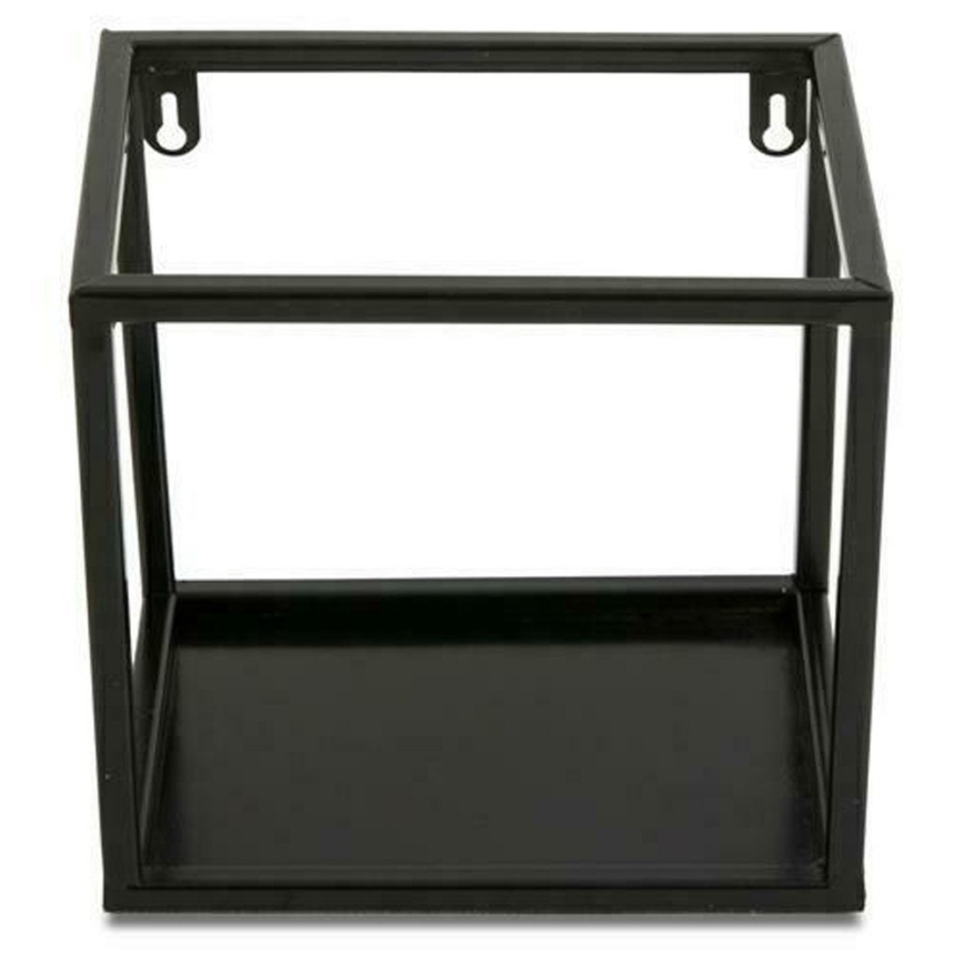 Настенная полка 20x20 см черного цвета