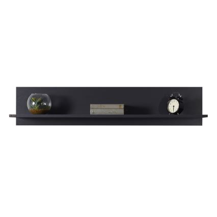 Настенная полка 25x120 см антрацит
