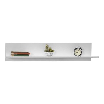 Настенная полка 25x120 см белая