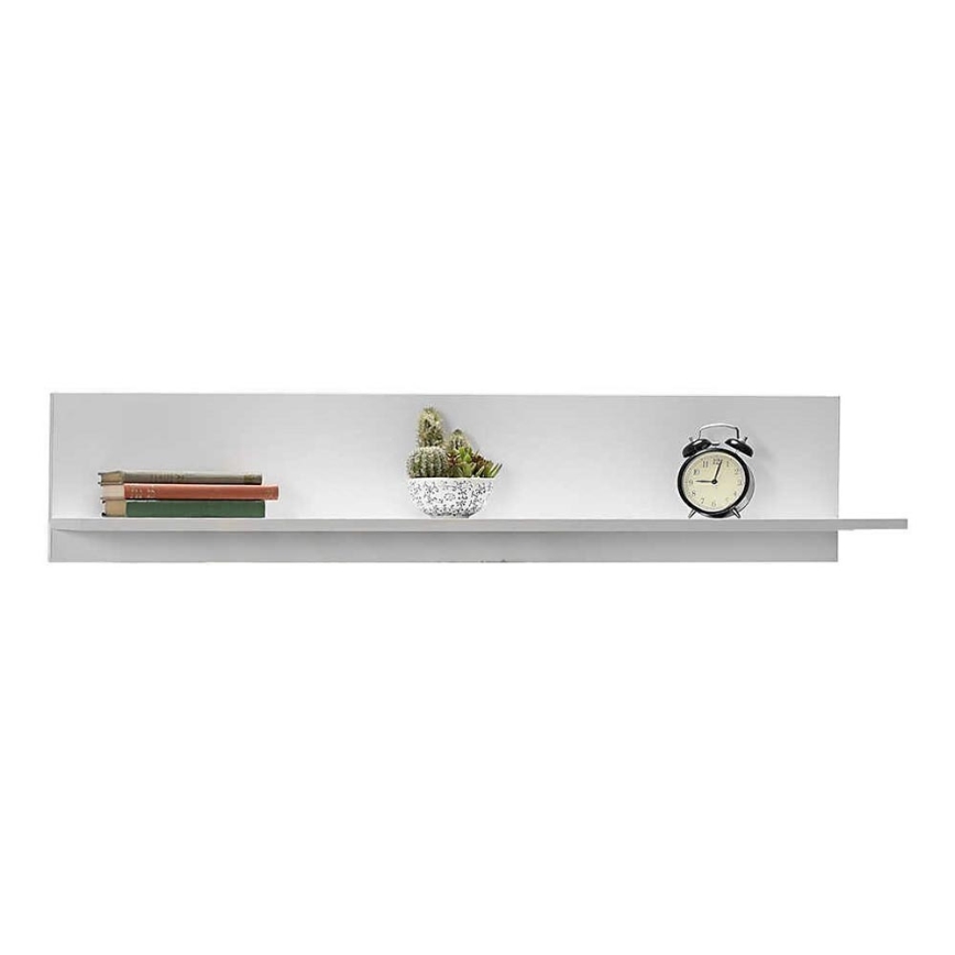 Настенная полка 25x120 см белый
