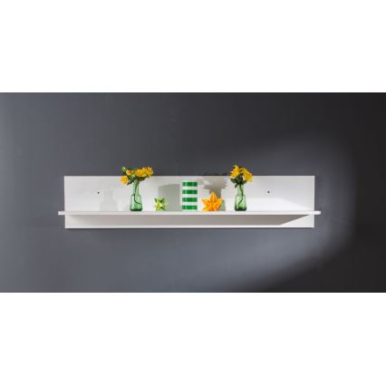 Настенная полка 25x120 см белый