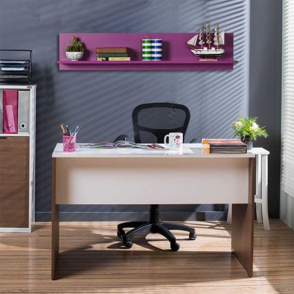 Настенная полка 25x120 см фиолетовый