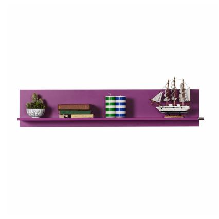 Настенная полка 25x120 см фиолетовый