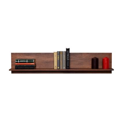 Настенная полка 25x120 см коричневый