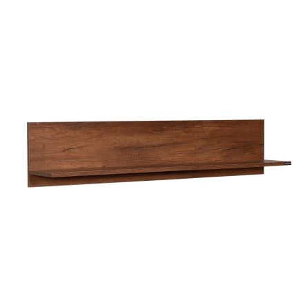 Настенная полка 25x120 см коричневый