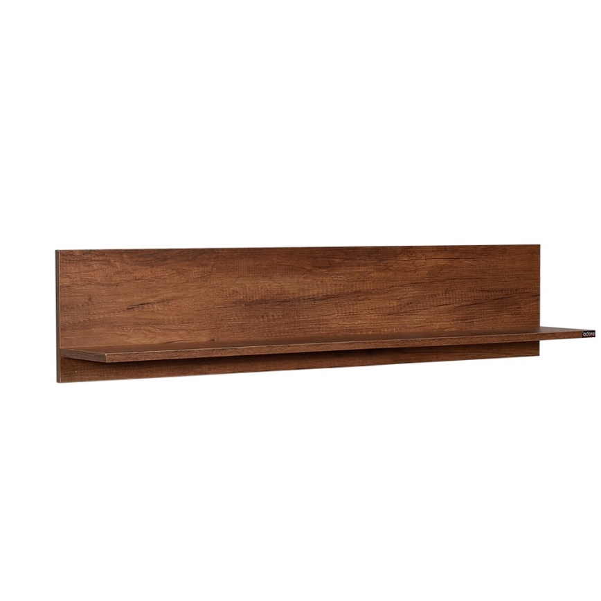 Настенная полка 25x120 см коричневый