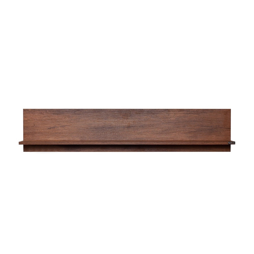 Настенная полка 25x120 см коричневый