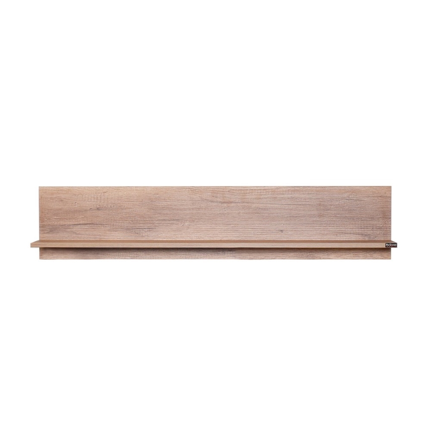 Настенная полка 25x120 см коричневый