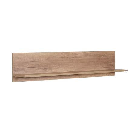 Настенная полка 25x120 см коричневый