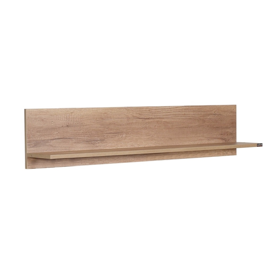 Настенная полка 25x120 см коричневый