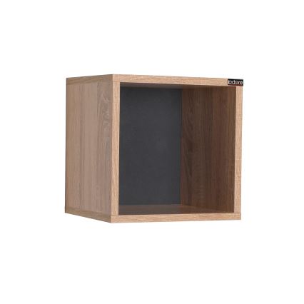 Настенная полка 33x33 см коричневый