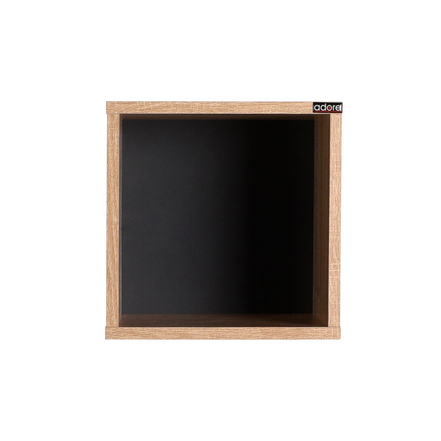 Настенная полка 33x33 см коричневый