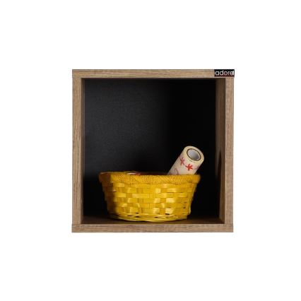 Настенная полка 33x33 см коричневый